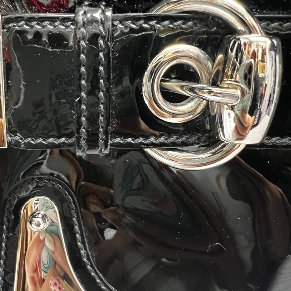 Gucci Romy Satchel Large Black Patent Leather - Picture 8 of 12